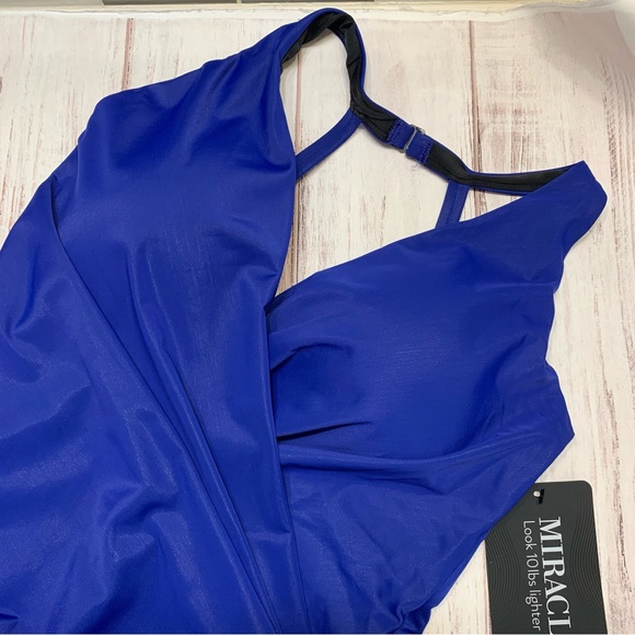 NWT MIRACLESUIT Rock Solid Wrapsody One Piece Swimsuit - Picture 7 of 11